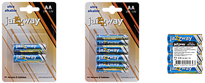 Jazzway Ultra Alkaline AA, ААА'