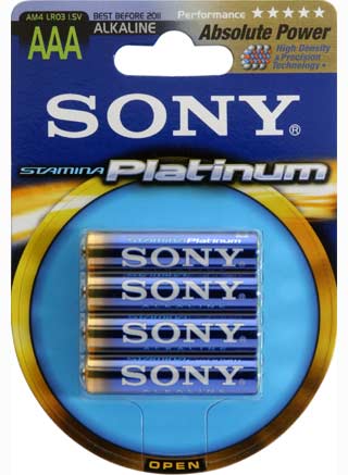 Щелочные батарейки SONY Stamina Platinum'