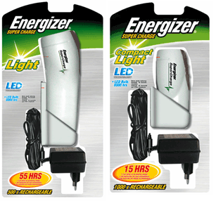 Фонари Energizer Super Charge Light и Super Charge Compact Light'